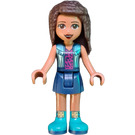 LEGO Andrea з Denim Look Жилет і Синій Shoes Мініфігурка