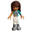 LEGO Andrea med Gold og Turquoise Racing Påklædning Minifigur