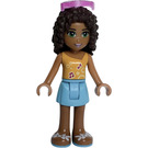 LEGO Andrea with Orange Music Top and Azure Skirt with Sunglasses Minifigure