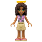 LEGO Andrea med Rosa Vest og Neck Tie Minifigur