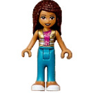 LEGO Andrea met Paars en Gold Top Minifiguur