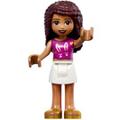 LEGO Andrea mit Lila Kaninchen T-Hemd Minifigur