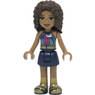 LEGO Andrea with Turquoise Top and Dark Blue Skirt Minifigure