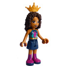 LEGO Andrea with Turquoise Top and Dark Blue Skirt with Tiara Minifigure