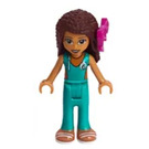 LEGO Andrea with Turquoise Wetsuit and Bow Minifigure