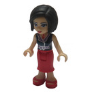 LEGO Anna met Dark Blauw Top en Rood Rok Minifiguur