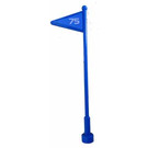 LEGO Antenne 1 x 8 met Vlag met "75" Sticker (30322)