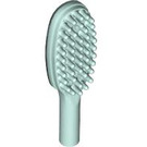LEGO Aqua Hairbrush with Short Handle (10mm) (3852)