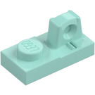 LEGO Aqua Hinge Plate 1 x 2 Locking with Single Finger On Top (30383 / 53922)