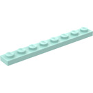 LEGO Aqua assiette 1 x 8 (3460)