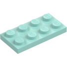 LEGO Aqua Plaat 2 x 4 (3020)