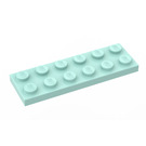LEGO Aqua Plaat 2 x 6 (3795)