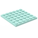 LEGO Aqua assiette 6 x 6 (3958)