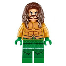 LEGO Aquaman with Dark Brown Long Hair and Green Legs Minifigure