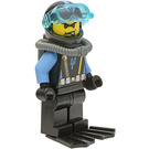 LEGO Aquaraider Diver with Flippers and Angry Eyebrows Minifigure