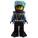 LEGO Aquaraider Diver with Flippers and Red Hair Minifigure
