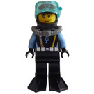 LEGO Aquaraider Diver with Flippers and Stubble Minifigure