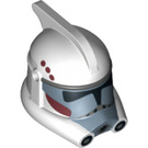 LEGO ARC Clone Trooper Helmet with Dark Red and Dark Bluish Gray (99039)