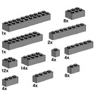 LEGO Assorted Dark Grey Bricks 10146