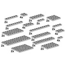 LEGO Assorted Light Grey Plates Set 10148