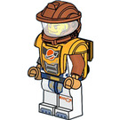 LEGO Astronaut - Bright Licht Oranje en Donkeroranje Ruimte Pak Minifiguur