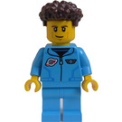 LEGO Astronaut in Blauw Uniform - Mannelijk Minifiguur