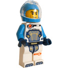 LEGO Astronaut med Mörk Azure Rymdhjälm Minifigur