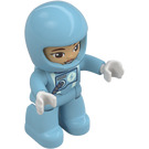 LEGO Astronaut with Medium Azure Spacesuit and Helmet Duplo Figure