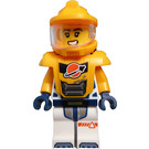 LEGO Astronaut mit Orange Weltraum Anzug und Smiling Gesicht Minifigur