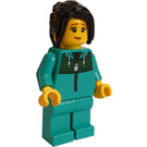 LEGO Astronaut with Turquoise Tracksuit Minifigure