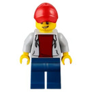 LEGO ATV Driver with Open Hoodie Minifigure