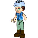 LEGO Autumn with Flannel Shirt and Riding Helmet Minifigure