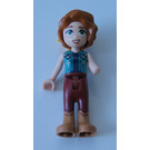 LEGO Autumn with Turquoise Vest and Dark Red Trousers with Flower Minifigure