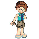 LEGO Autumn with Turquoise Vest and Dark Tan Shorts Minifigure