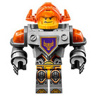 LEGO Axl with Neon Reddish Orange Visor and Silver Torso Minifigure