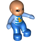 LEGO De bébé avec Bleu Striped Romper Duplo Figure