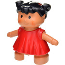 LEGO Baby with red dress Duplo Figure