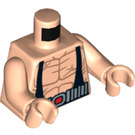 LEGO Bane Muscular Torso med Sort Suspenders (973 / 76382)