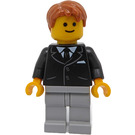 LEGO Bank Secretary Минифигурка без странични линии