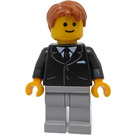 LEGO Bank Secretary Minifigur ohne Seitenlinien