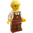 LEGO Barista (Female) with Light Yellow Hair with Ponytail Minifigure