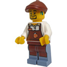LEGO Barista (Male) with Printed Legs and Cap Minifigure