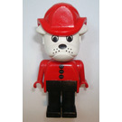 LEGO Barty Bulldog mit Feuer Helm und 3 Buttons auf Shirt Fabuland Figur