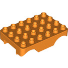 LEGO Basis Plaat met Wiel Boog 4 x 6 (24180)
