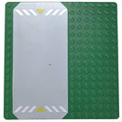 LEGO Grundplatte 16 x 16 mit Driveway mit Gelb Triangles (30225)