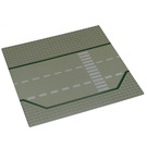LEGO Baseplate 32 x 32 Road 9-Stud Layby with Crosswalk