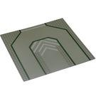 LEGO Baseplate 32 x 32 with 3 Driveways and Chevrons