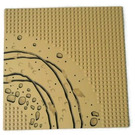 LEGO Baseplate 32 x 32 with Curved Road with Rocks