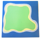 LEGO Baseplate 32 x 32 with Island Pattern (3811)