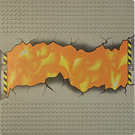 LEGO Baseplate 32 x 32 with Straight Road with Lava (84509)